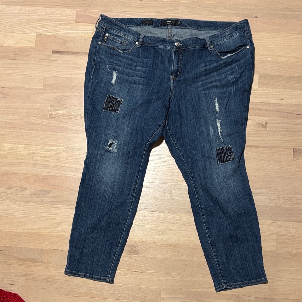 Torrid Dark Blue Distressed Jeans -520sku